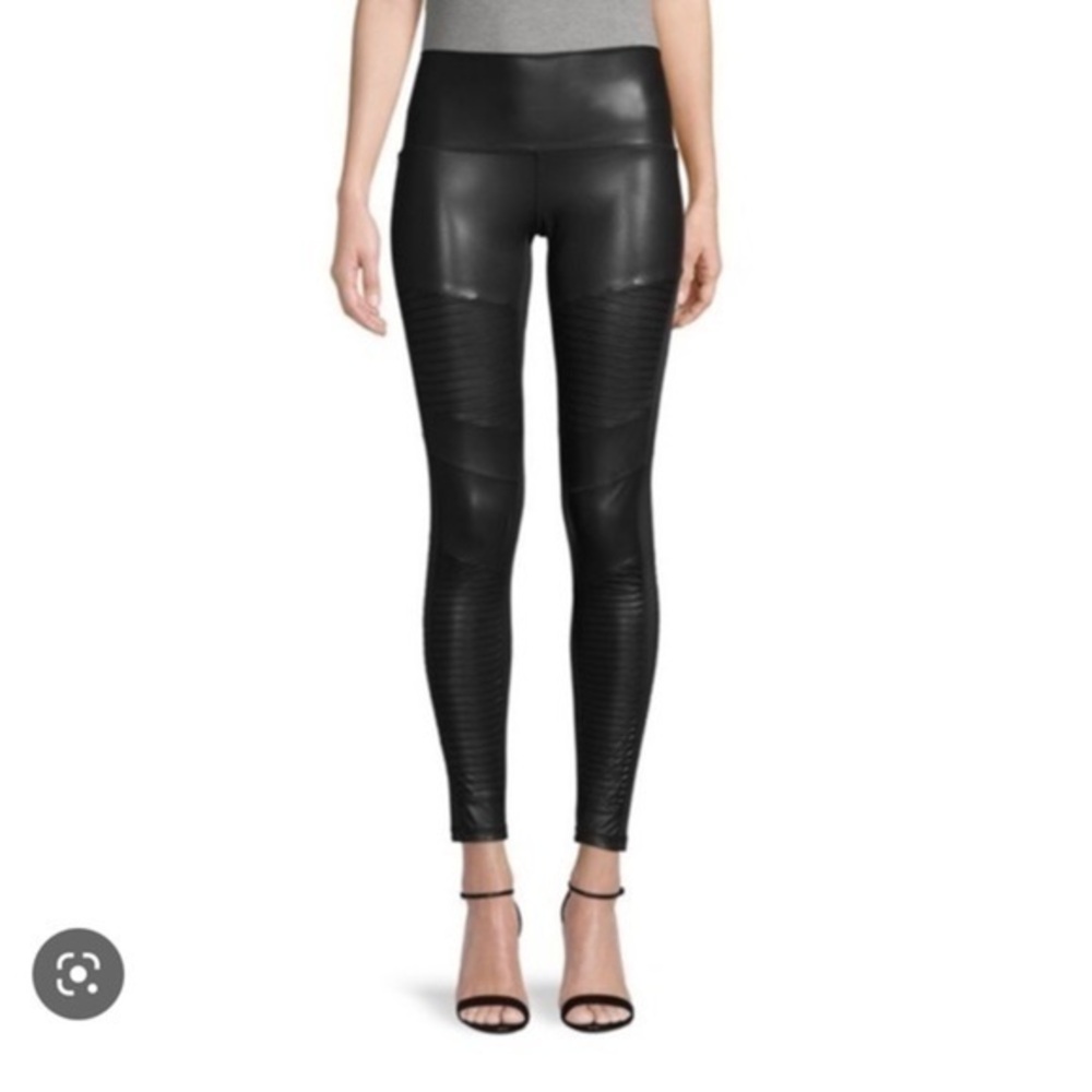 Bagatelle NYC Faux Leather Moto Leggings size small